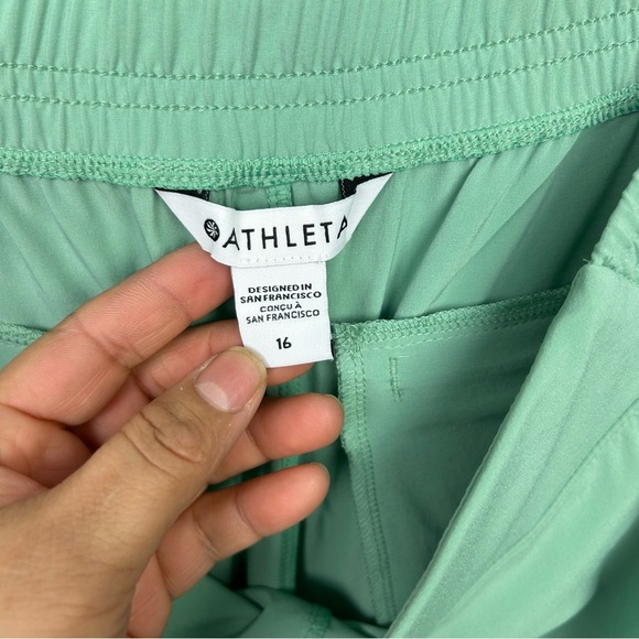 ATHLETA women’s Brooklyn joggers pants size 16 lightweight Quick dry zip pockets - Picture 10 of 16